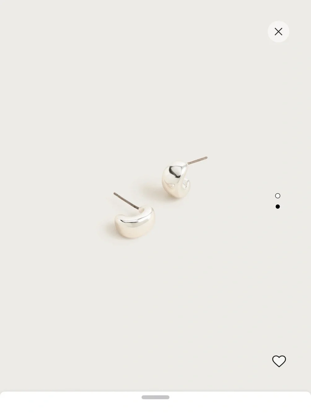 J. Crew Silver Twisted Knot Stud Earrings